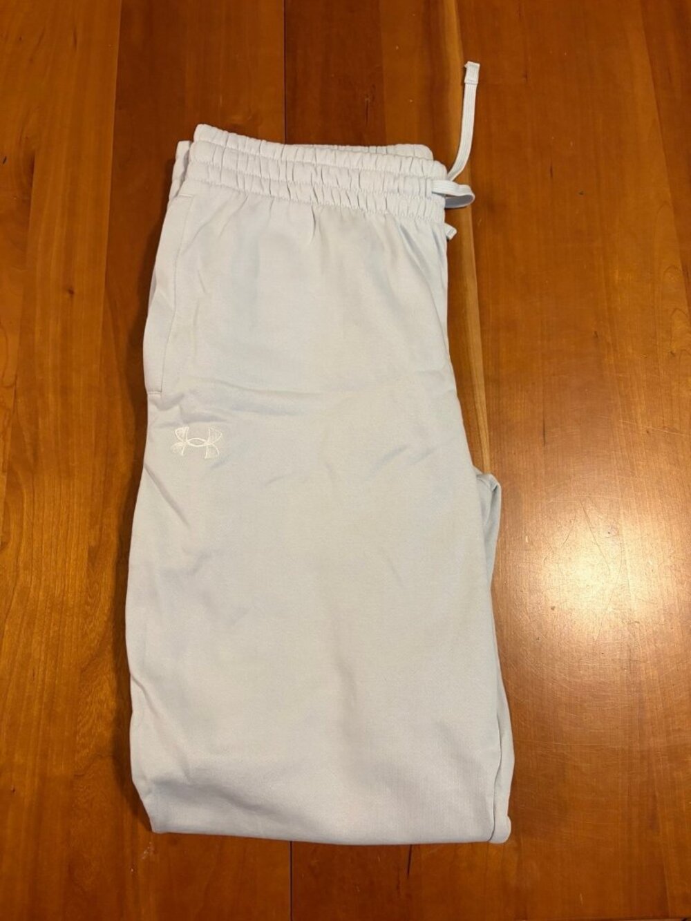 Under Armour rival fleece gray white sweatpants joggers men’s sz XL 1379774 024